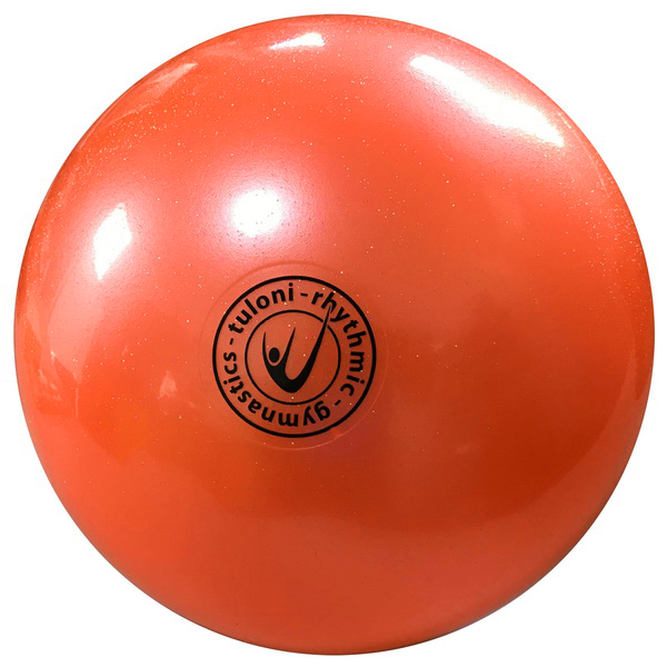 Ball Tuloni 16 cm Metallic-Glitter col. Light Orange Art. T0292