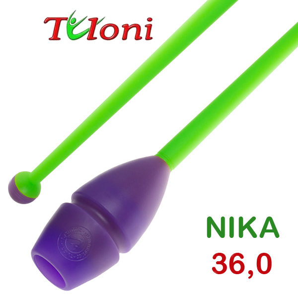 Einsteckbare Keulen 36cm mod. Nika bi-col. Purple x Green Art. T0212