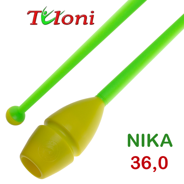 Einsteckbare Keulen 36cm mod. Nika bi-col. Yellow x Green Art. T0232