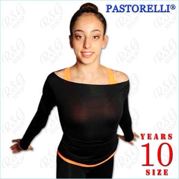 Shirt Pastorelli U-Boot-Ausschnitt Gr. 10 (128-134) col. Black Art. 03011
