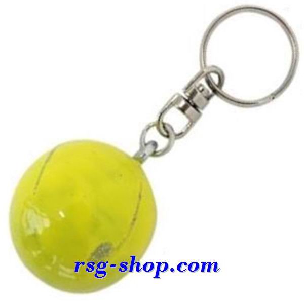 Schlüsselanhänger Pastorelli mini Ball col Gelb-Silber Art 03461