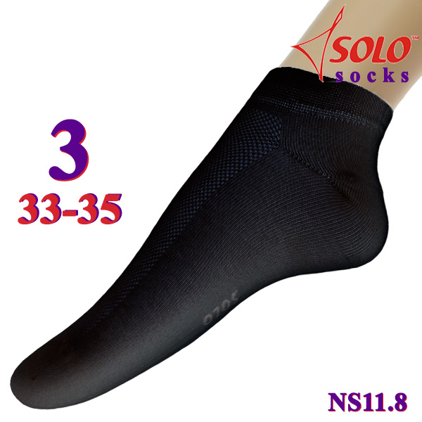 Socken Solo NS11 col. Black Gr. 3 (33-35) Art. NS11.8-3