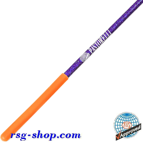 Stab 60cm Pastorelli Glitter col. Viola Grip Orange FIG Art 03379