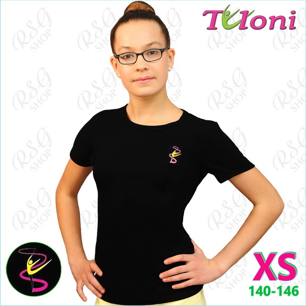 T-Shirt Tuloni FG-007 Gr. XS (140-146) Black FG007LLC-BXS