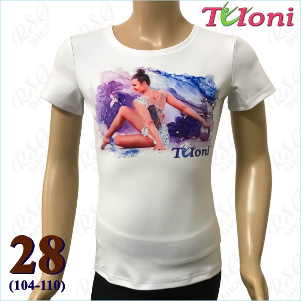 T-Shirt Tuloni mod. Nastya Gr. 28 (104-110) col. White Art. TSH06-W28