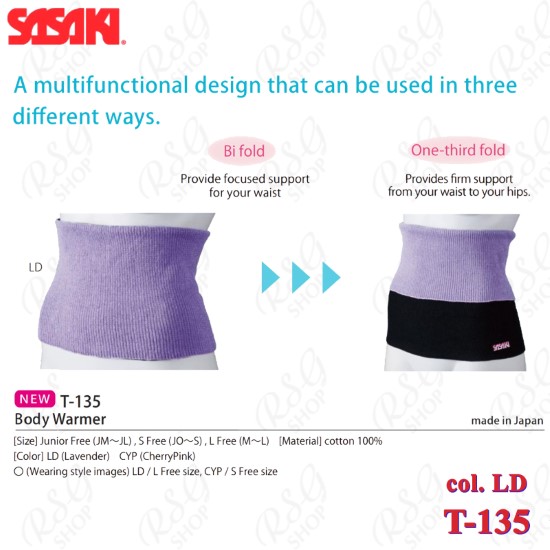 Sasaki T-135 Body Warmer Wearing Style