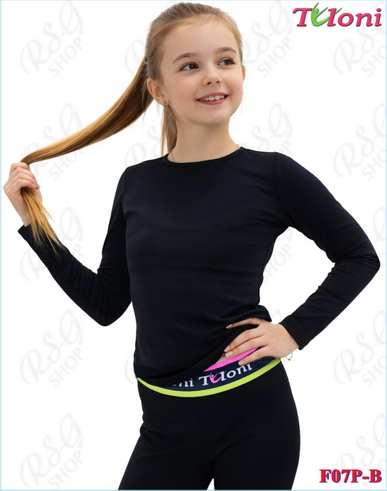 Black Tuloni T-shirt F-07 — front view