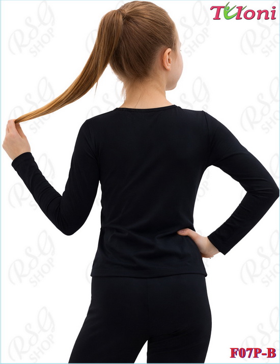 Black Tuloni T-shirt F-07 — back view