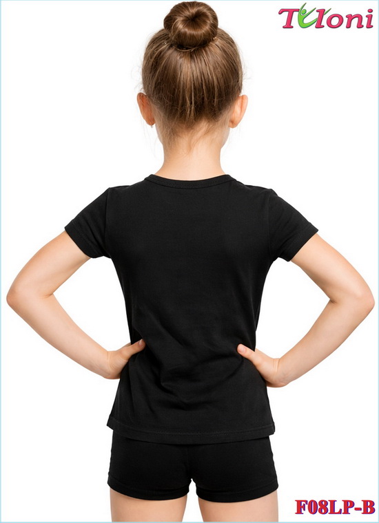 Черная футболка Tuloni F-07 — вид сзади