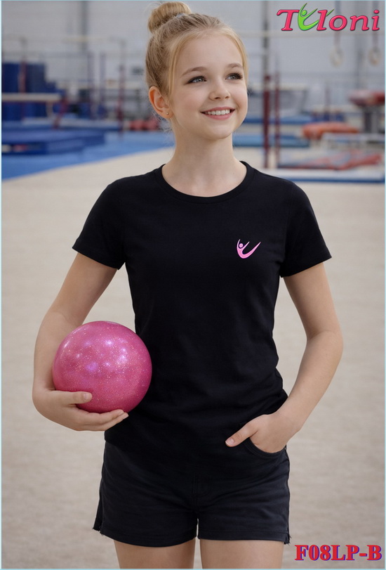 Черная футболка Tuloni F-07 — детальный вид