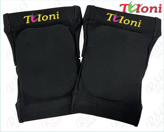 Black Tuloni KPF protective knee pads, front view