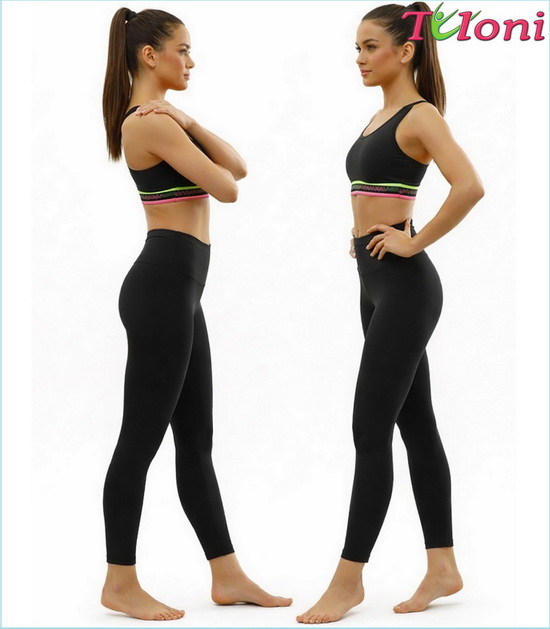 Короткие черные шорты Tuloni — вид спереди