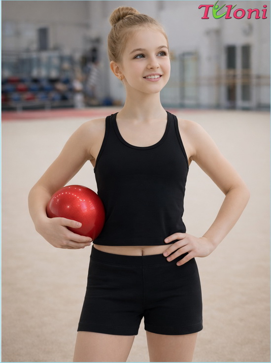 Kurze schwarze Shorts Tuloni — bei der Nutzung mit Ball