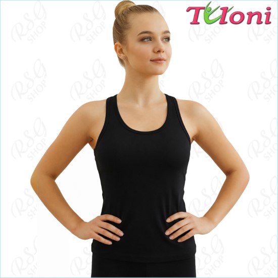 Белая майка-борцовка Tuloni — вид спереди