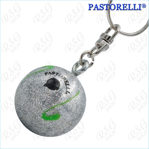 Anhänger Pastorelli mini Ball Logo col. Silver - Green Art. 00573