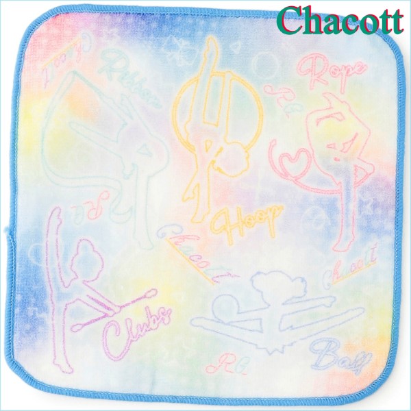 Mini Handtuch Chacott size 16x16cm col. 096.Rainbow Art. 5039-24096