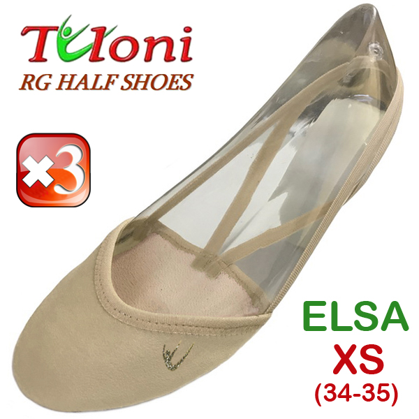 3 x Stretch Half Shoe Tuloni mod. ELSA size XS (34-35) Art. T1012XS