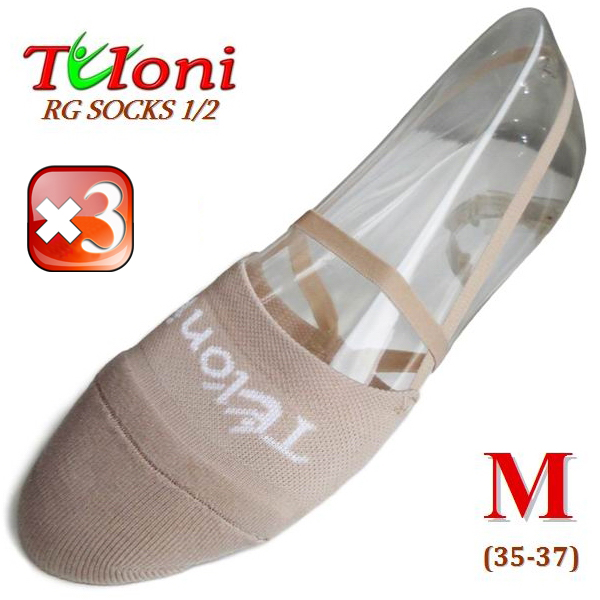 3 x Полупальцы Tuloni RG SOCKS 1/2 р. M (35-37) Art. T0993M