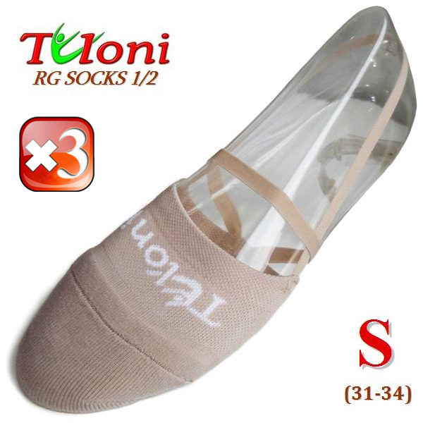 3 x Полупальцы Tuloni RG SOCKS 1/2 р. S (31-34) Art. T0993S