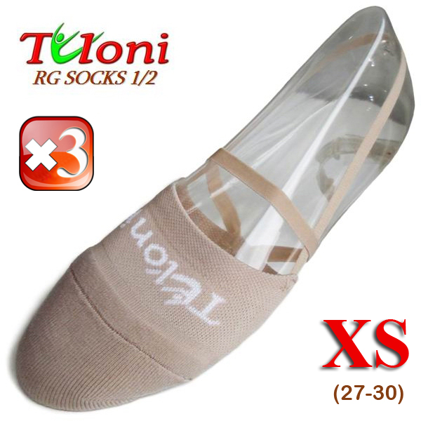 3 x Полупальцы Tuloni RG SOCKS 1/2 р. XS (27-30) Art. T0993XS