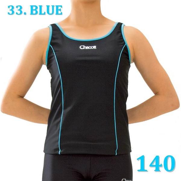 Футболка без рукавов Chacott s. 140 col Black x Blue Art 18023