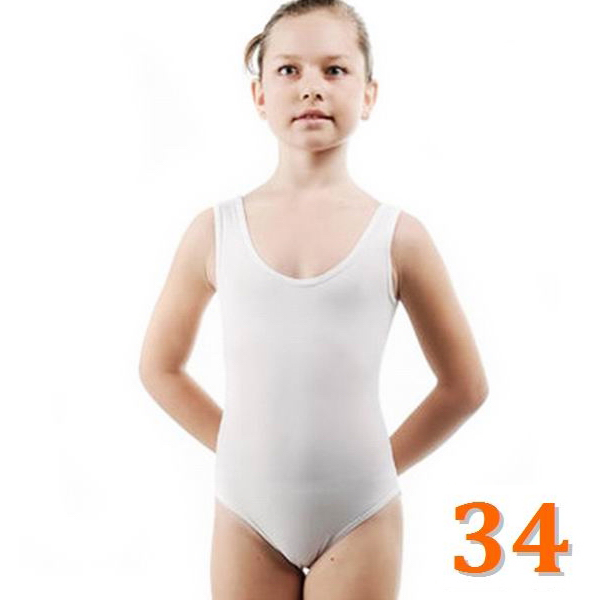Tank Leotard GP mod. MADLEN s. 34 (128-134) White B3L30-34