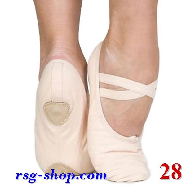 Profi Split-Sohle Ballettschuhe in Beige Gr. 28 Art. BLS30-28C