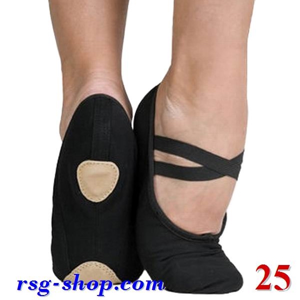 Profi Split-Sohle Ballettschuhe in Black Gr. 25 Art. BLS30-25C