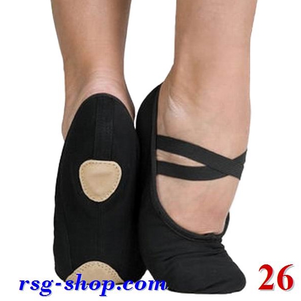 Profi Split-Sohle Ballettschuhe in Black Gr. 26 Art. BLS30-26C