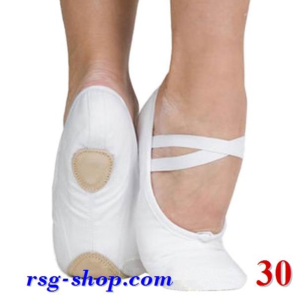 Split Sole Soft Ballet Shoes col. White s. 30 Art. BLS30-30C