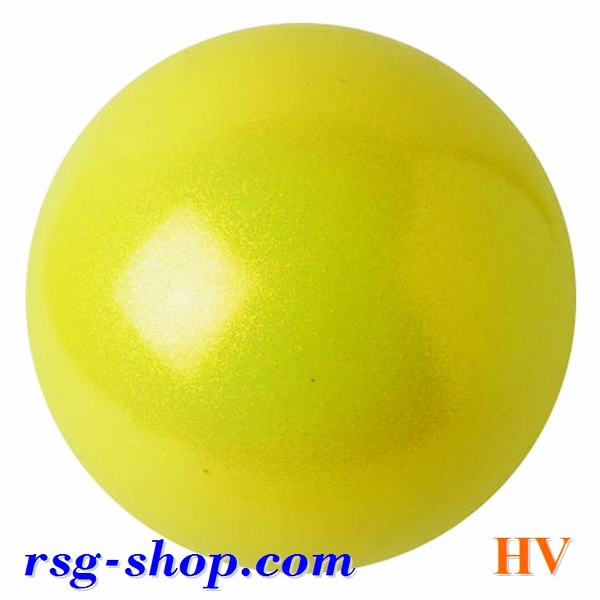 Мяч Pastorelli Glitter HV Giallo fluo 16 cm Art. 02198