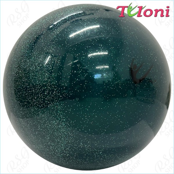 Мяч Tuloni 16 cm Metallic-Glitter col. Emerald Art. T1153