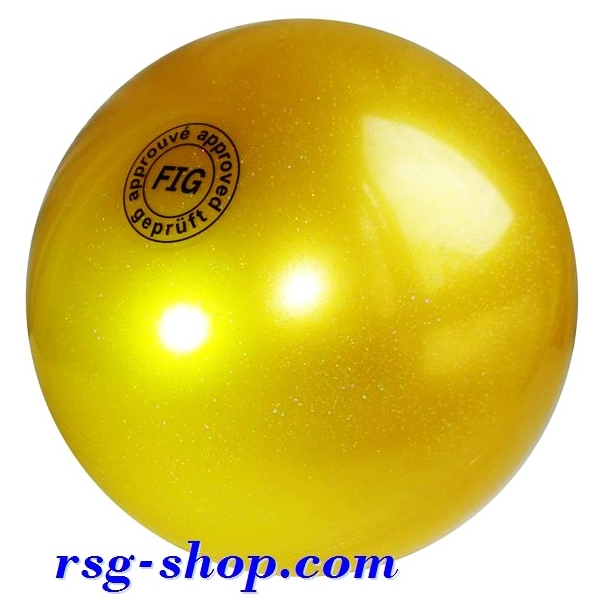 Ball Tuloni 16 cm Metallic-Glitter col. Gold Art. T0105