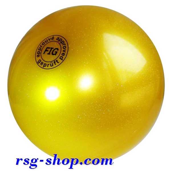 Ball 18 cm Metallic-Glitter col. Gold Art. T0115