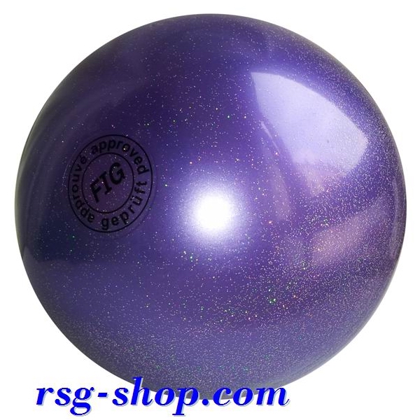 Ball Tuloni 16 cm Metallic-Glitter col. Viola Art. T0101