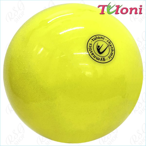 Ball 18 cm Metallic-Glitter col. Lime-Yellow Art. T1132