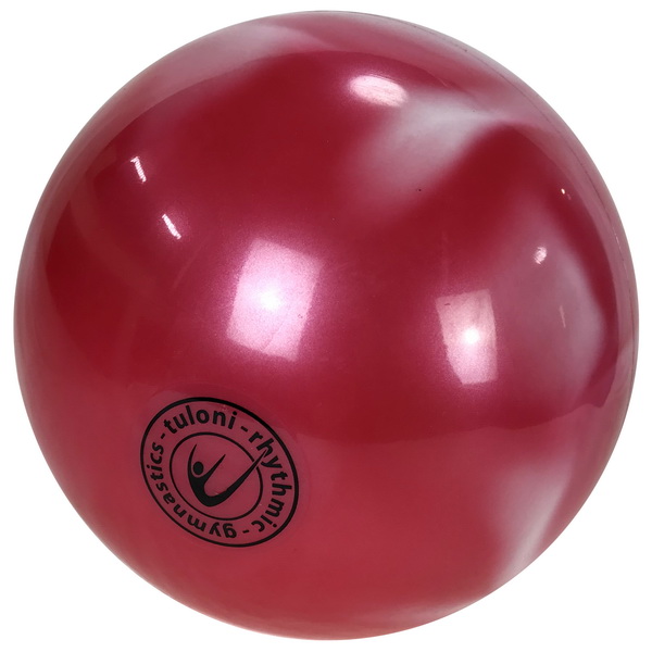 Ball Tuloni 18 cm Metallic Bi-Col. Red x White Art. T0870
