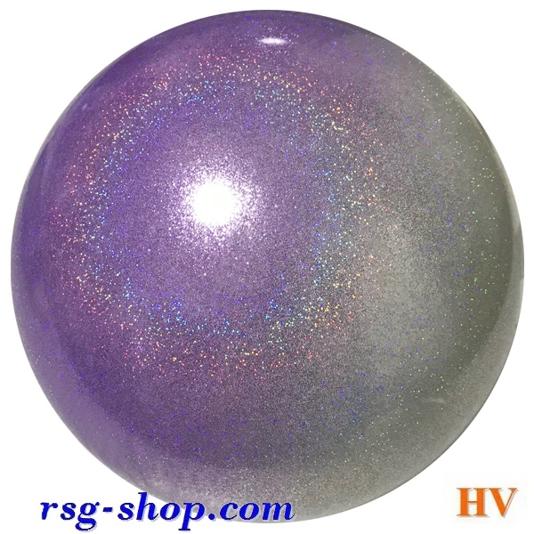 Ball Pastorelli 18 cm Glitter Sfumata HV Argento-Lila FIG Art. 04041