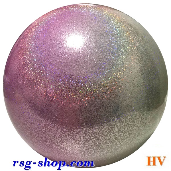 Ball Pastorelli 18 cm Glitter Sfumata HV Argento-Rosa FIG Art. 04042