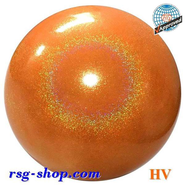 Мяч Pastorelli Glitter HV 18 cm col. African Sunset FIG Art. 03873