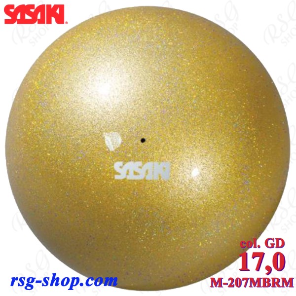 Мяч Sasaki M-207MBRM GD 17,0 cm Middle Meteor col. Gold