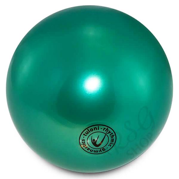 Мяч Tuloni 18 см Metallic цв. Green Art. 10007