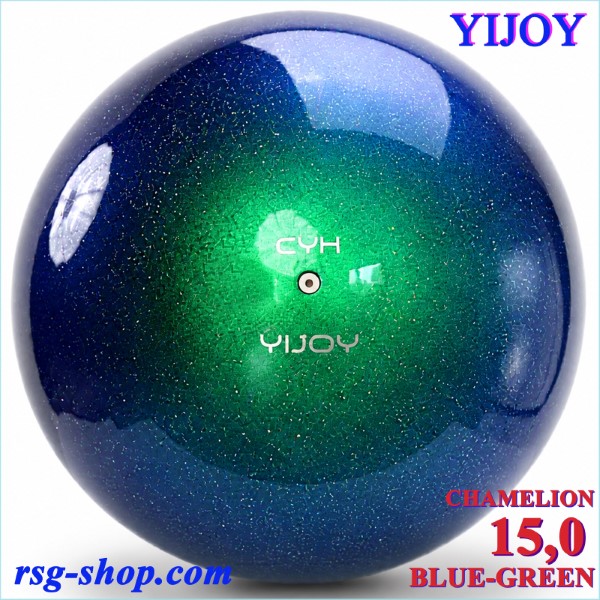 Мяч Yijoy Junior mod. Chameleon 15,0cm col. Blue-Green