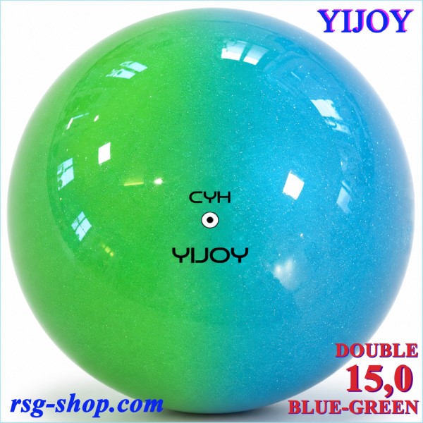 Ball Yijoy Junior mod. Double 15,0cm col. Blue-Green