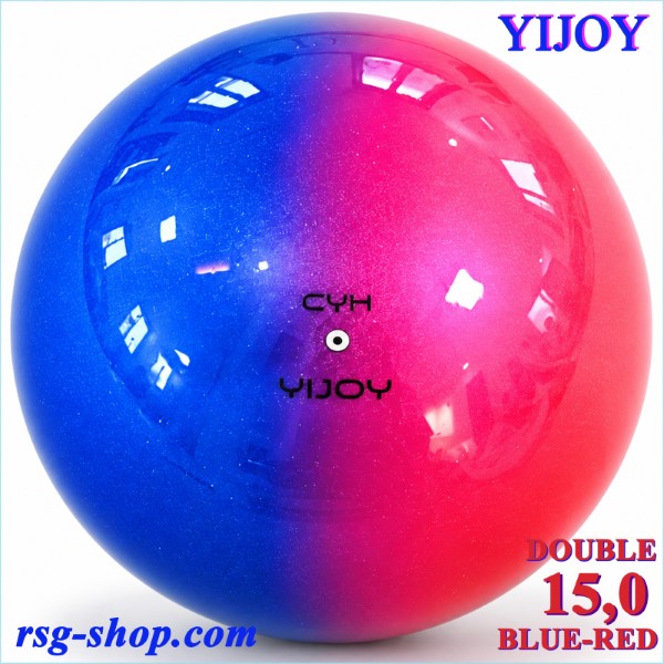 Мяч Yijoy Junior mod. Double 15,0cm col. Blue-Red