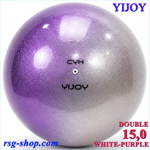 Ball Yijoy Junior mod. Double 15,0cm col. White-Purple