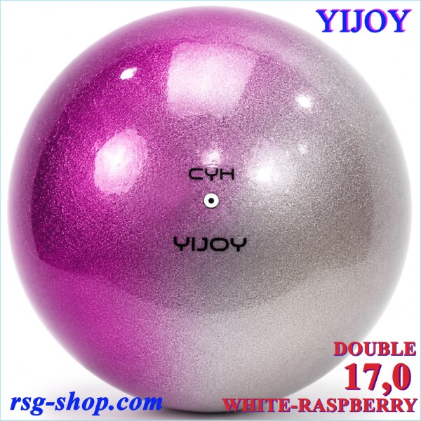 Ball Yijoy mod. Double 17,0cm col. White-Raspberry