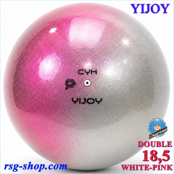 Ball Yijoy mod. Double 18,5cm FIG col. White-Pink