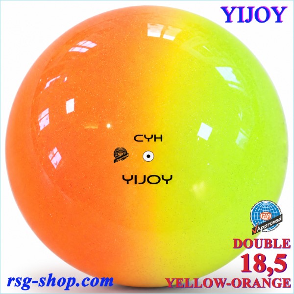 Ball Yijoy mod. Double 18,5cm FIG col. Yellow-Orange