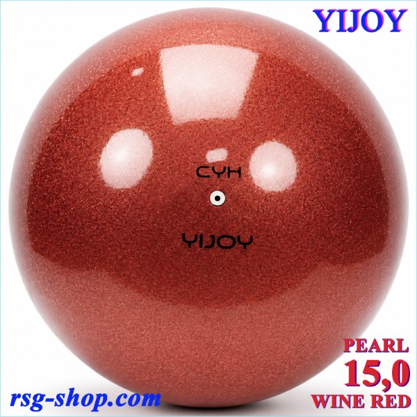 Ball Yijoy Junior mod. Pearl 15,0cm col. Wine Red